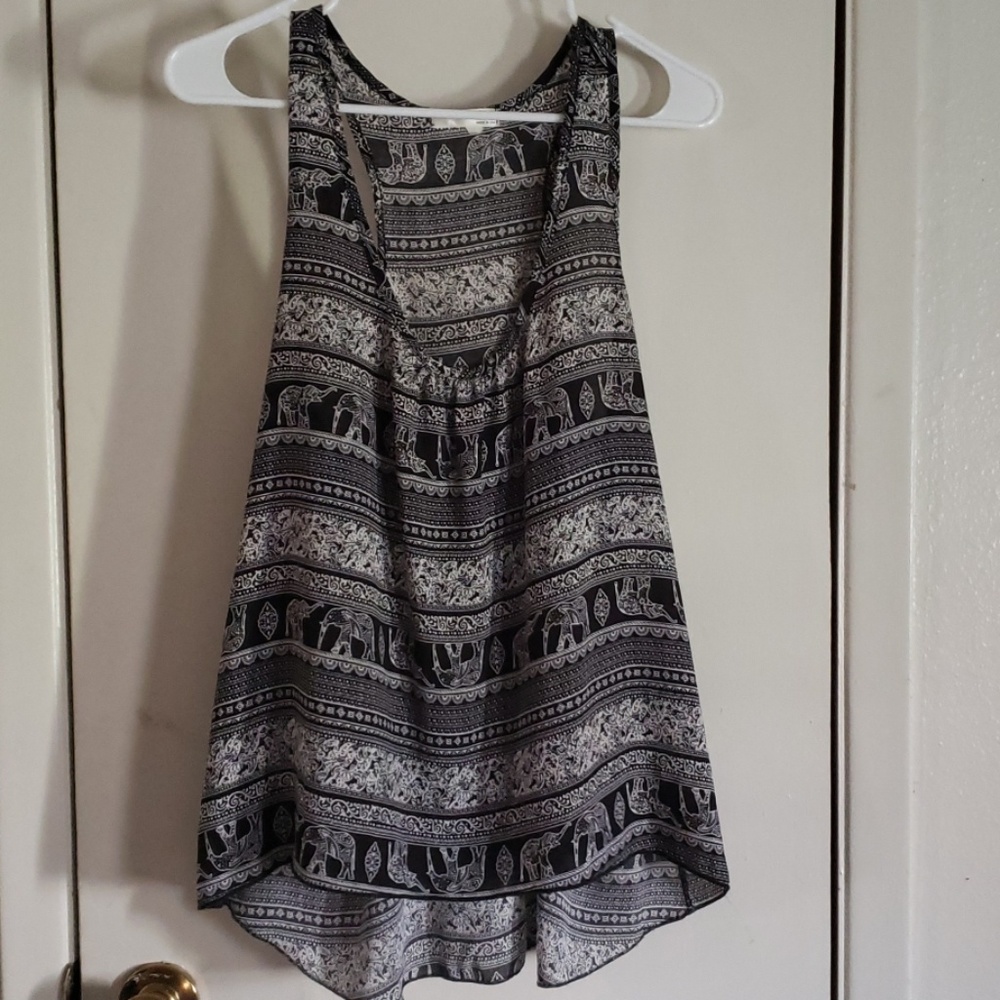 Elephant design tank top
